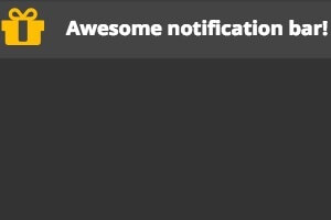 Popup Notification Bar